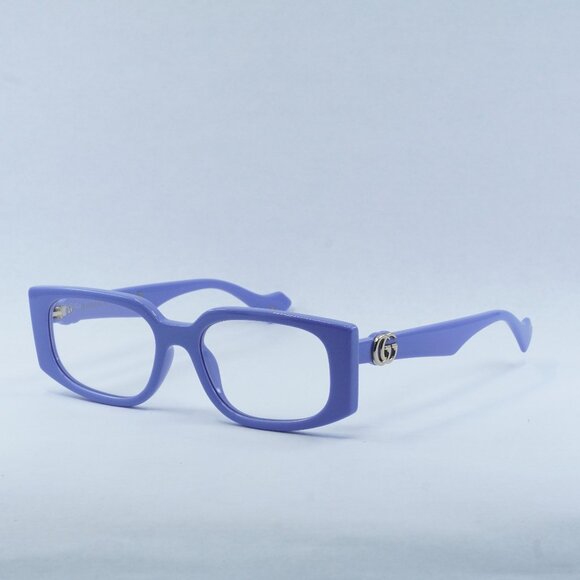 🕶️ New Gucci GG1534S 005 Sunglasses - Violet Frame, Transparent Lenses - Picture 1 of 11